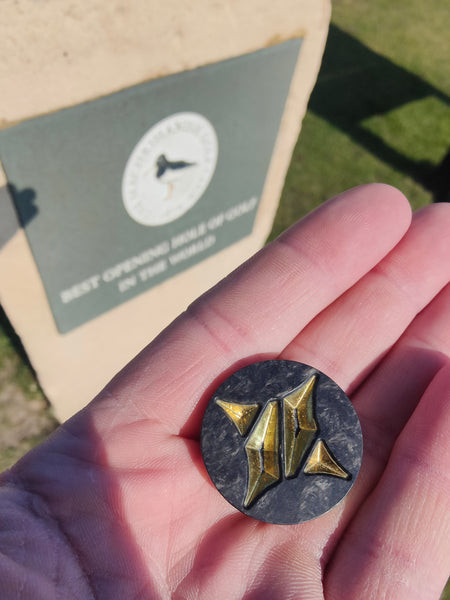 Carbon and Brass Sandwich Ball Marker