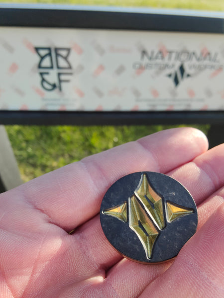 Carbon and Brass Sandwich Ball Marker